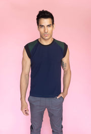 Tank top Marino olivo by Galo Bertin