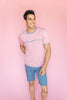 Esencial T-shirt rosa y azul 